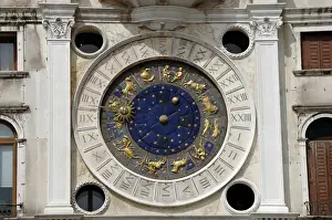 Venice Astronomical Clock Print, 15th century Italy