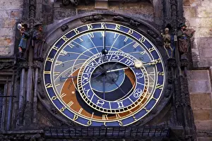 Print of the Astronomical Clock in Prague