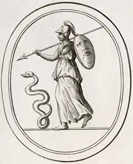 Classical Roman Mythology Prints: Athena / Minerva