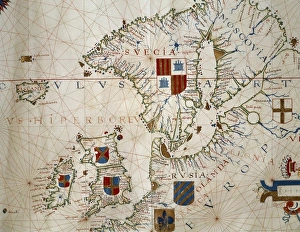 Atlas by Fern㯠Vaz Dourado, 1571. Chart 1: Northern Atlas by Fern㯠Vaz Dourado, 1571. Chart 1: Northern