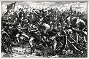 Attack on the port of Leith, Scotland, July 1650, by Cromwell's English New Model Army Attack on the port of Leith, Scotland, July 1650, by Cromwell's English New Model Army