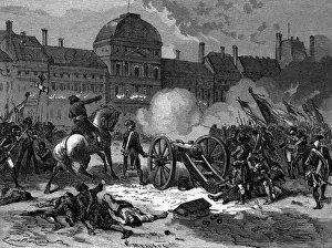 Attack on the Tuileries Palace Print, 10 August 1792