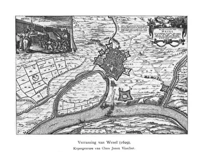 Attack on Wesel Plan, 1629 Print