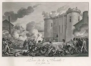 French Revolution Images Prints: Attacking the Bastille