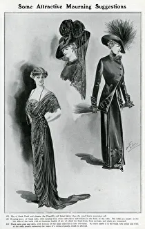 Attractive black mourning clothing 1910 Attractive black mourning clothing 1910