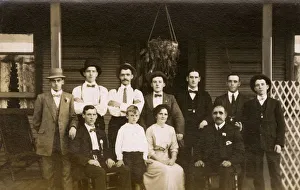 Australia - Large Family outside home at Kalgoorlie Australia - Large Family outside home at Kalgoorlie