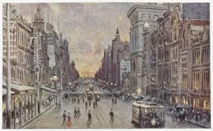 Melbourne Collins Street Print