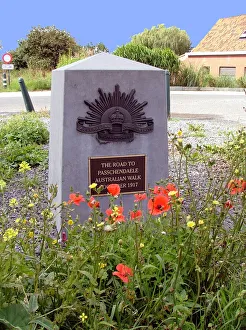 Australian Road to Passchendaele Marker Stone Australian Road to Passchendaele Marker Stone