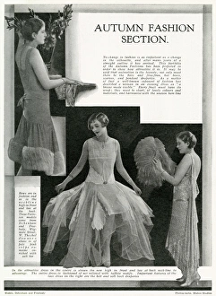 Autumn fashionable evening frocks 1929 Autumn fashionable evening frocks 1929