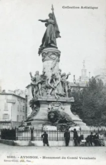 Avignon, France - Monument commemorating the centennial of the annexation of Avignon Avignon, France - Monument commemorating the centennial of the annexation of Avignon