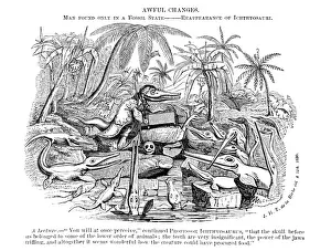 Awful Changes Frontispiece - Curiosities of Natural History Print