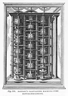 19th Century Technology Prints: BABBAGEs ENGINE (1)