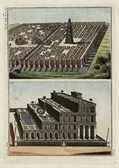 Babylonian Architecture Prints: Babylon and its gardens