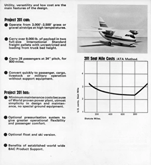 BAC Project 201 Utility Transport Aircraft leaflet BAC Project 201 Utility Transport Aircraft leaflet