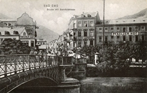 Bad Ems - Bridge and Bahnhofstrasse (Railway Station Street) Bad Ems - Bridge and Bahnhofstrasse (Railway Station Street)
