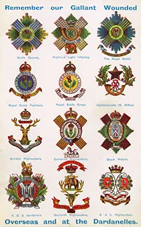 Badges of Scottish Regiments - World War One Badges of Scottish Regiments - World War One
