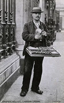 Bagpipe Seller, Charing Cross, London Bagpipe Seller, Charing Cross, London