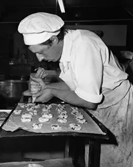 Baking Tray Images Prints: Baker Baking Cakes