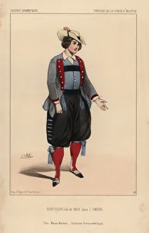 Ballet dancer Berthier as Max in the ballet-pantomime Ballet dancer Berthier as Max in the ballet-pantomime