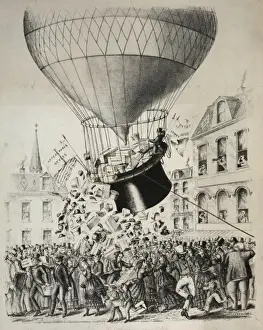 Antique Circus Posters Prints: Balloon show bill