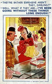 Bamforth Comic Postcard Print, England, 1930s