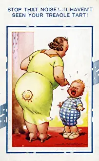 Bamforth Comic Postcard Print, England, 1937