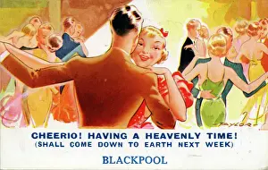 Blackpool, Lancashire Print 1937: A Bamforth Comic Postcard