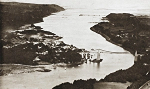 Bangor - looking down the Menai Straits Bangor - looking down the Menai Straits
