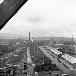 Aerial View of Bank Hall Colliery Print