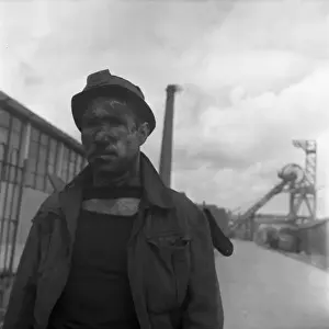 Print of Bank Hall Colliery, Lancashire Miner