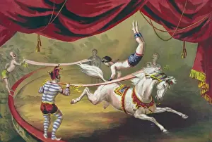 Vintage Equestrian Art Prints: Banner act