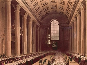 Banquet scene in the Egyptian Hall at Mansion House Banquet scene in the Egyptian Hall at Mansion House