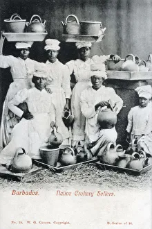 Barbados - Native Crockery Sellers. Date: circa 1904 Barbados - Native Crockery Sellers. Date: circa 1904