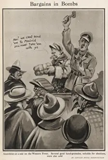 World War 1 Cartoons Prints: Bargains in Bombs