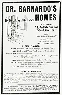 Childrens Home Care Prints: Barnardos Advertisement
