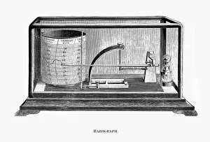 Antique Scientific Equipment Prints: Barograph