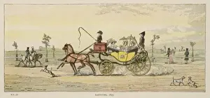 Antique Horse Drawn Vehicles Prints: Barouche 1825