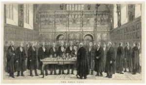 Barristers Called to Bar - Middle Temple Hall London Print