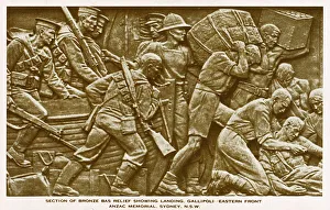 Bas relief from the Anzac Memorial - Sydney, Australia Bas relief from the Anzac Memorial - Sydney, Australia