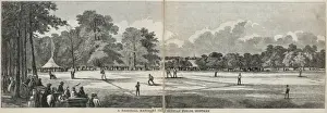 A Baseball Match at the Elysian Fields, Hoboken Print 1859