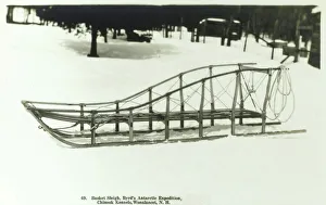 Basket Sleigh - Byrds Antarctic Expedition Basket Sleigh - Byrds Antarctic Expedition