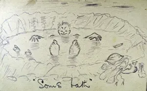 Print of Some Bath, Acting Sergeant Herbert Gibson