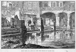 Historical Buildings England Prints: BATH BATHS