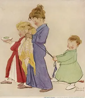 The Bath Parade Print by Muriel Dawson