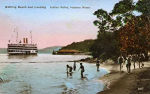 Bathing Beach and Landing - Indian Point, Hudson River Bathing Beach and Landing - Indian Point, Hudson River