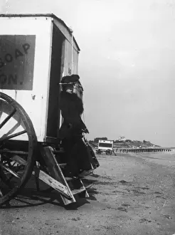 Bathing Machine Print 1900, Walton-on-the-Naze