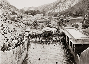 Bathing, swimming, India, circa 1890 Bathing, swimming, India, circa 1890