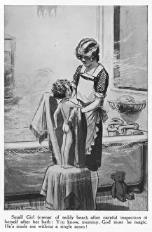 A. E. Bestall Print: Mother and Daughter at Bathtime