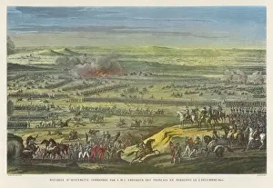 Napoleonic Wars History Prints: Battle of Austerlitz