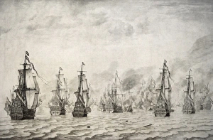 The Battle of Dunkirk, 1659, by Willem van de Velde I1611-16 The Battle of Dunkirk, 1659, by Willem van de Velde I1611-16